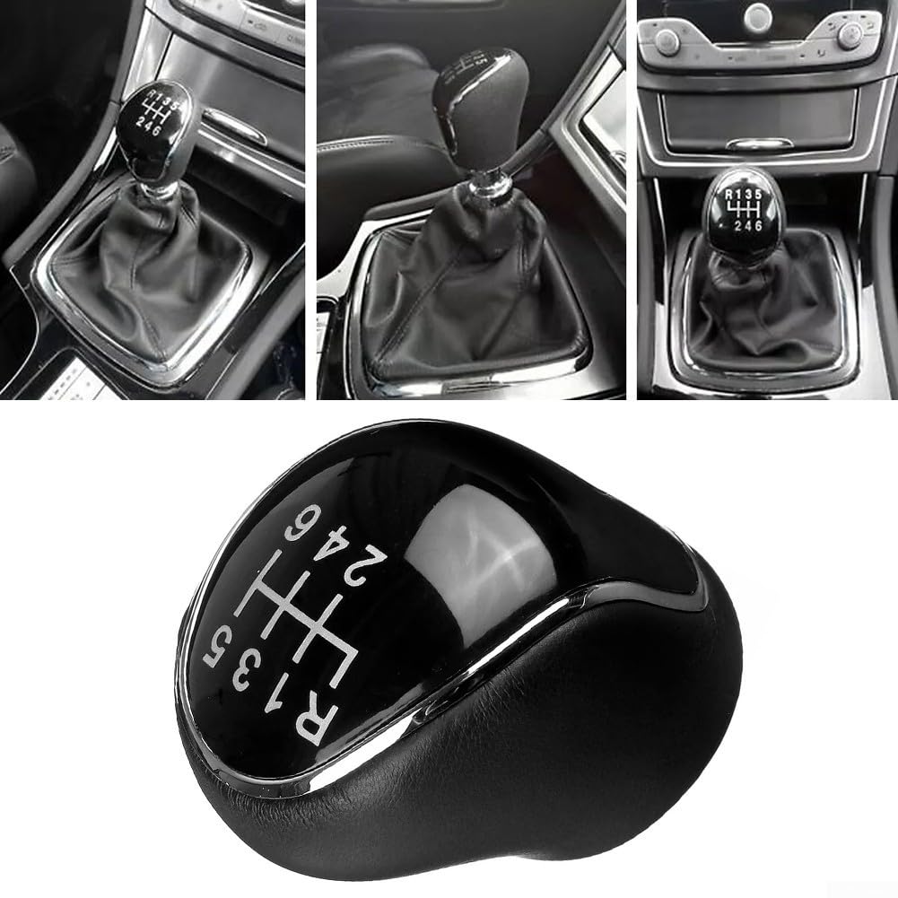 ZYWUOY Pomo de palanca de cambios de 6 velocidades para Ford Mondeo, S-Max, C-Max, Focus