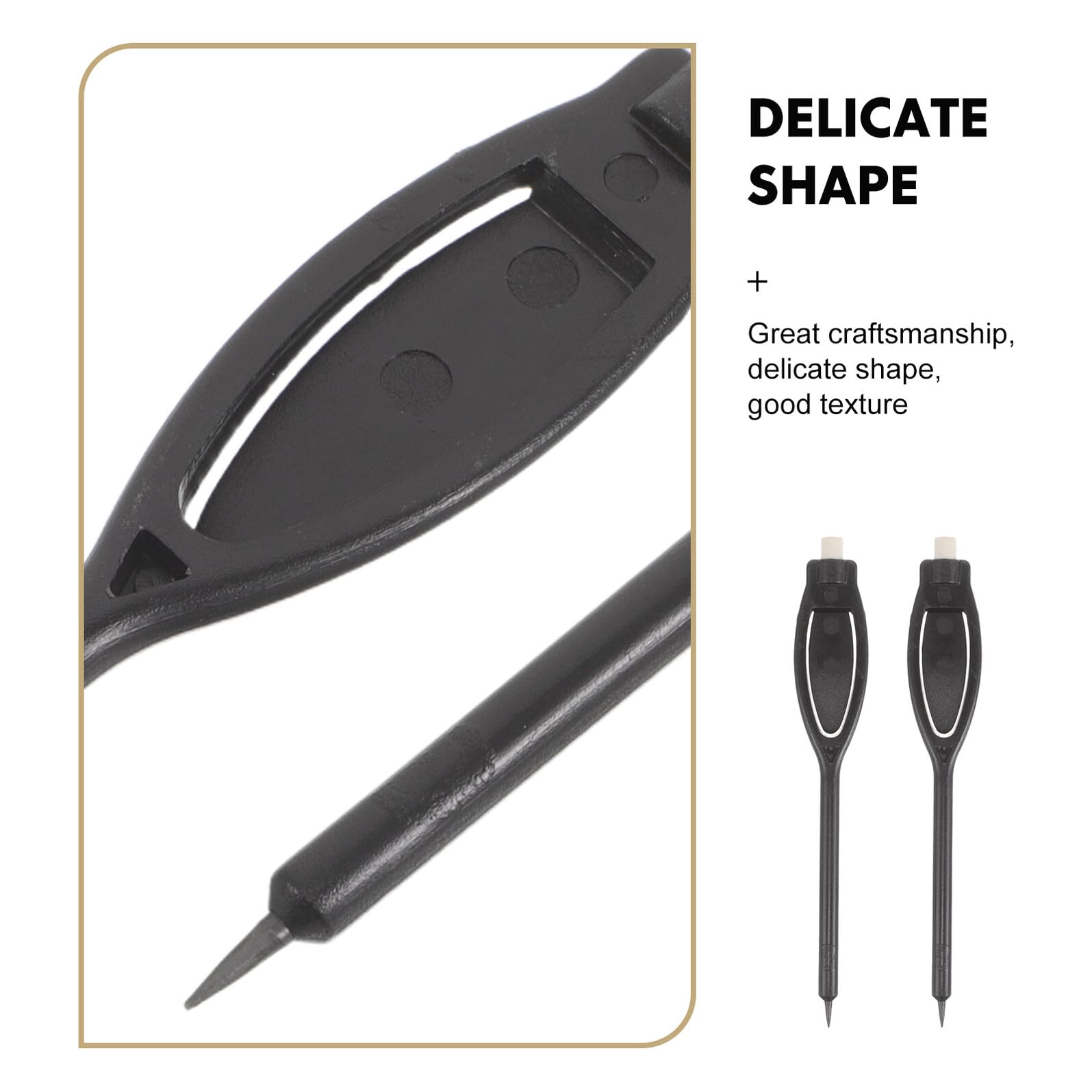 KALLORY Matite da Golf Set 20 Pezzi in Plastica Nera con Gomma e Clip