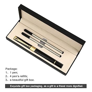 黒のエレガントボールペン Amazon | YIVONKA ボールペンブラックリフィル 高級ボールペン