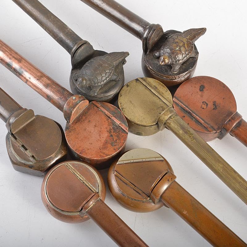 時代提げ物 書道具 古銅 矢立 15点まとめて F R7308 時代提げ物