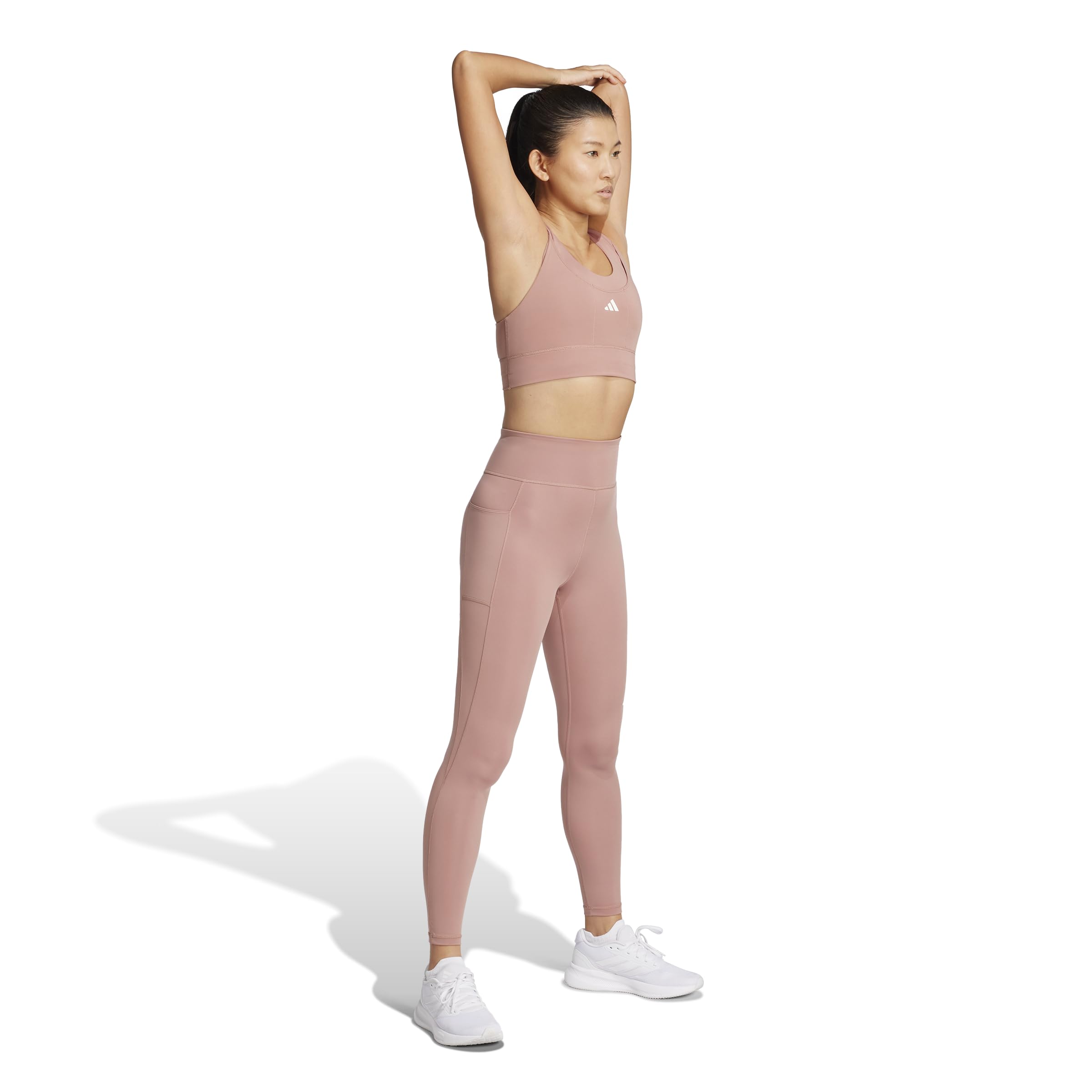 adidas Damen Damen-Training glauben an Diese hohe Taille 3 Streifen 7/8 Tight Training Believe This 7/8 Tights mit 3 Streifen