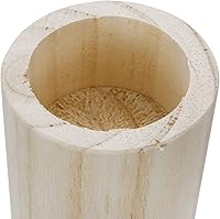 Vista 6 de 4 elevadores de madera cilíndrica para cama, elevadores de muebles de madera, color original sólido para pintura de bricolaje, sofá, silla, mesa