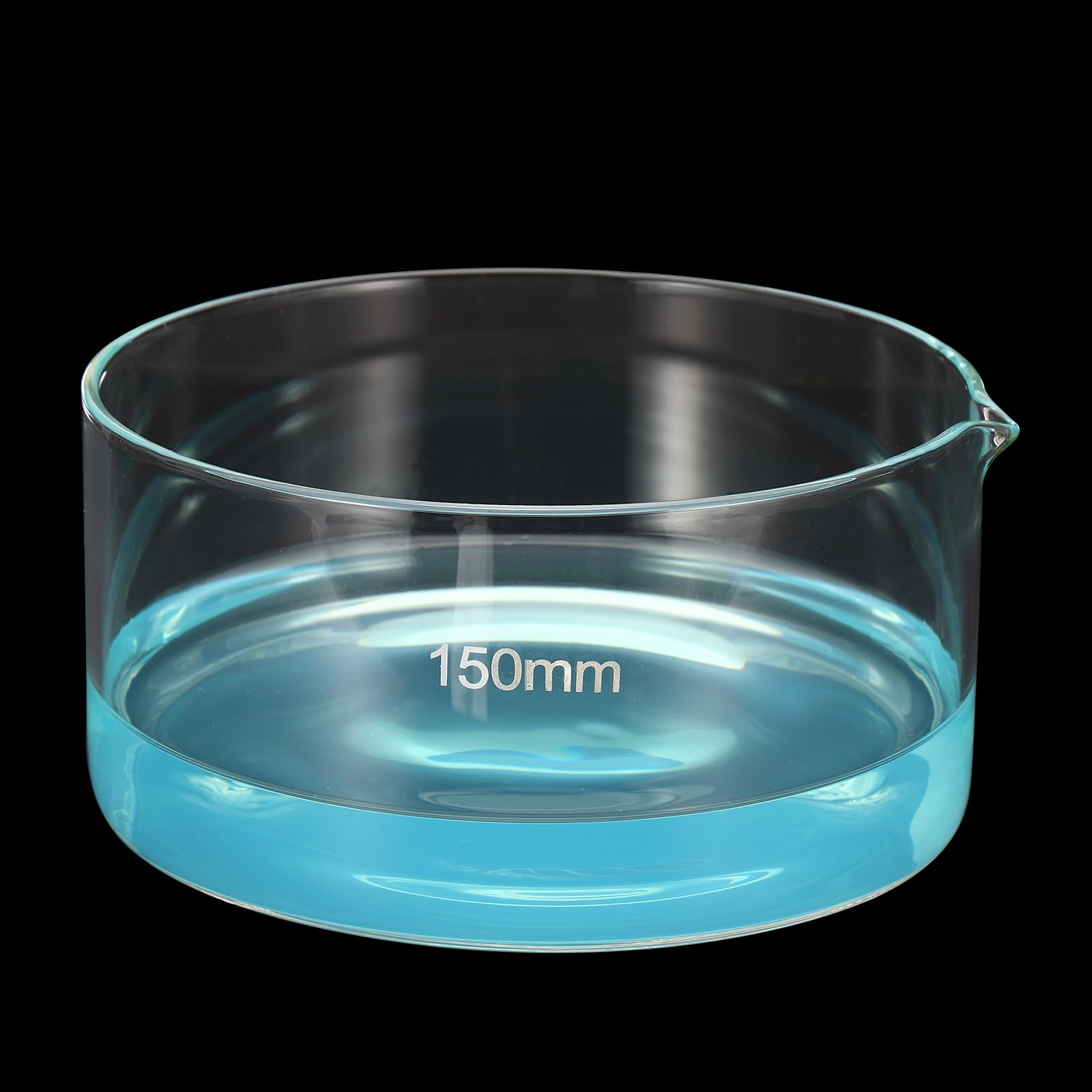 PATIKIL 1000ml Crystallizing Dish, Vetro Borosilicato Crystallizing Dish Con Beccuccio Fondo Piatto Lab Dish Evaporation Dishes Trasparente Per Laboratorio Cucina Scienza Aula