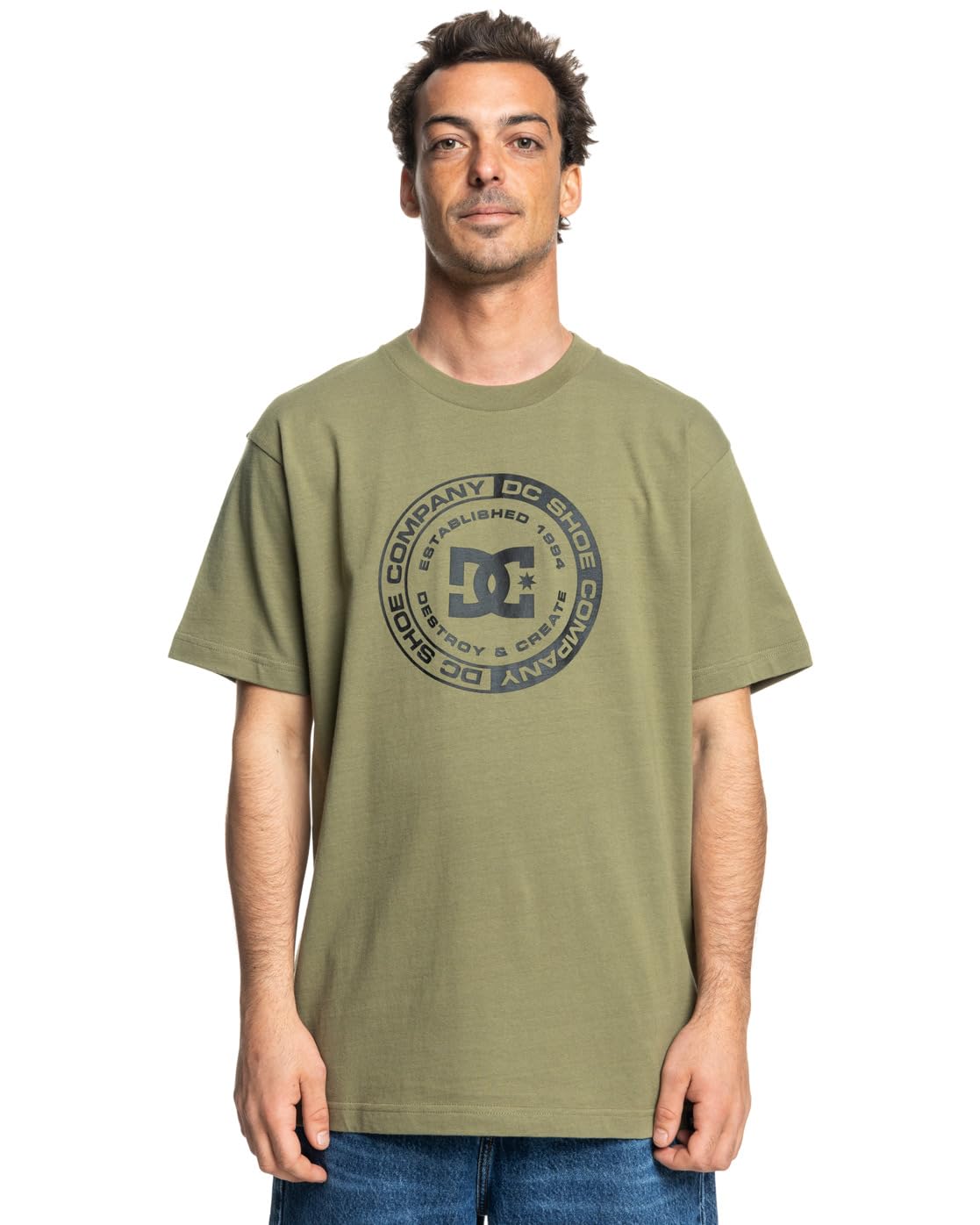 Dcshoes Short Sleeves T-Shirt DC Corpo HSS Young Mens Beige S