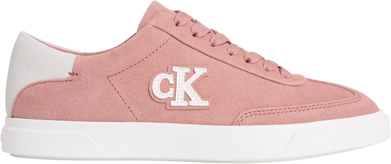 Calvin Klein Women's Low Pro Cups Wt Suede Mg HW0HW03144 Low Top, Pink (Blush/Bright White), 6.5