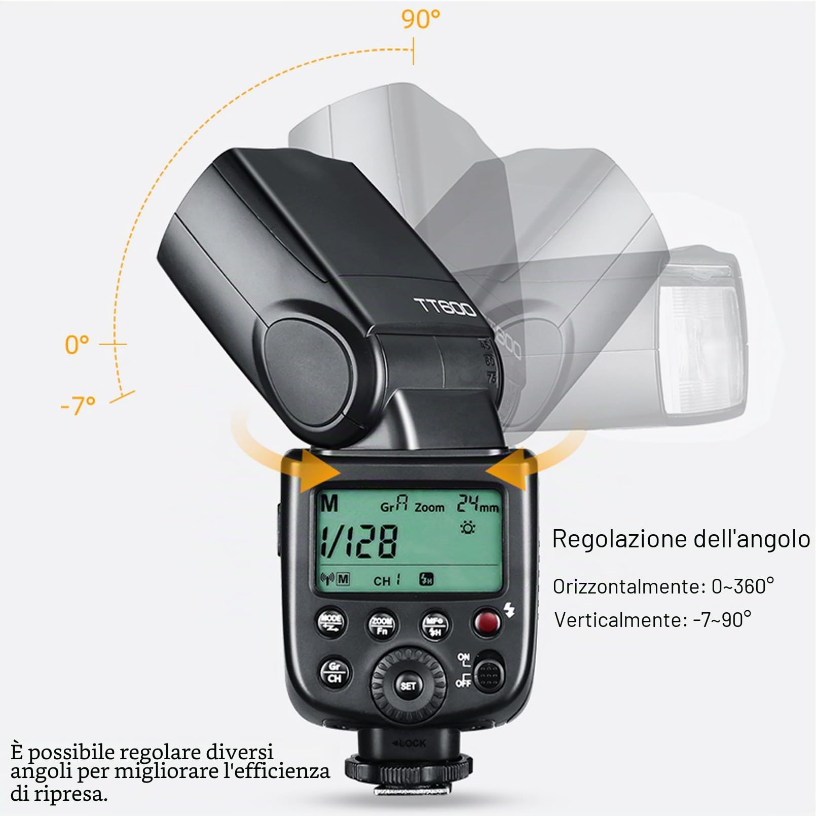 Godox TT600 Flash Speedlite do Aparatu