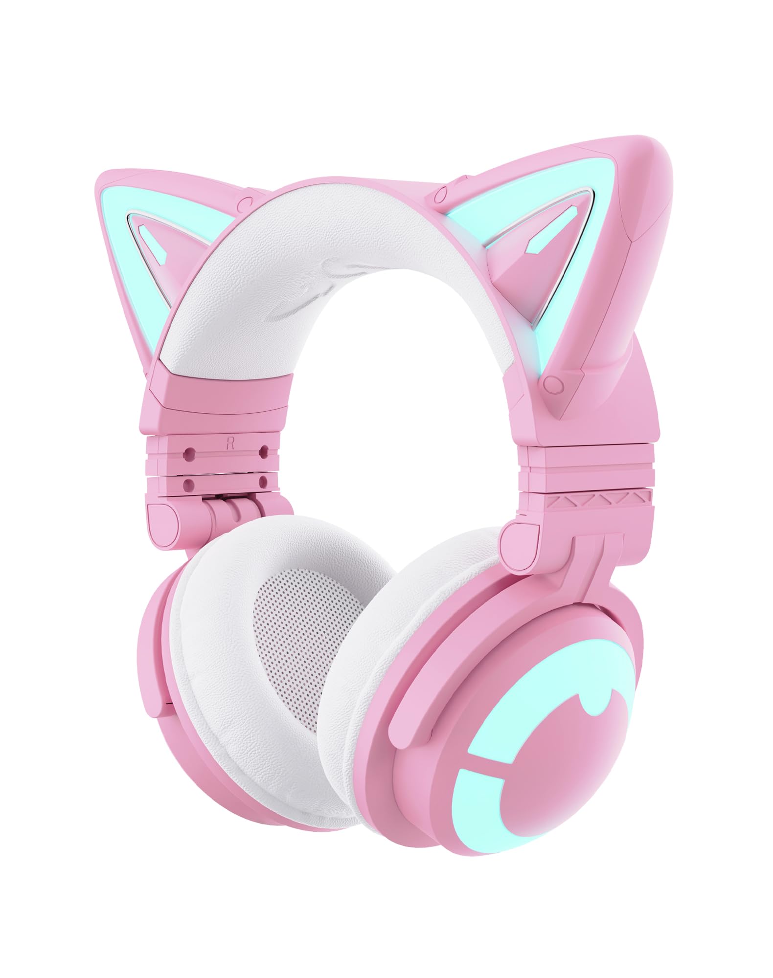 Amazon.com: YOWU Cat Ear Headphones CE, Wired/Wireless Pink