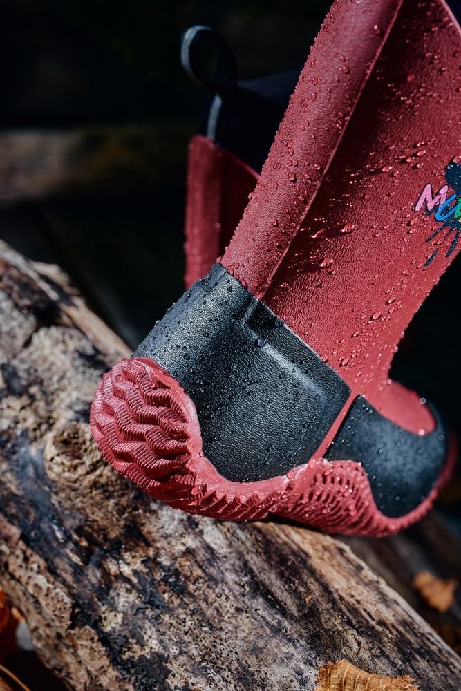 Grubs Muddies Icicle - Botas de agua de neopreno unisex para niños, Red, 25 EU