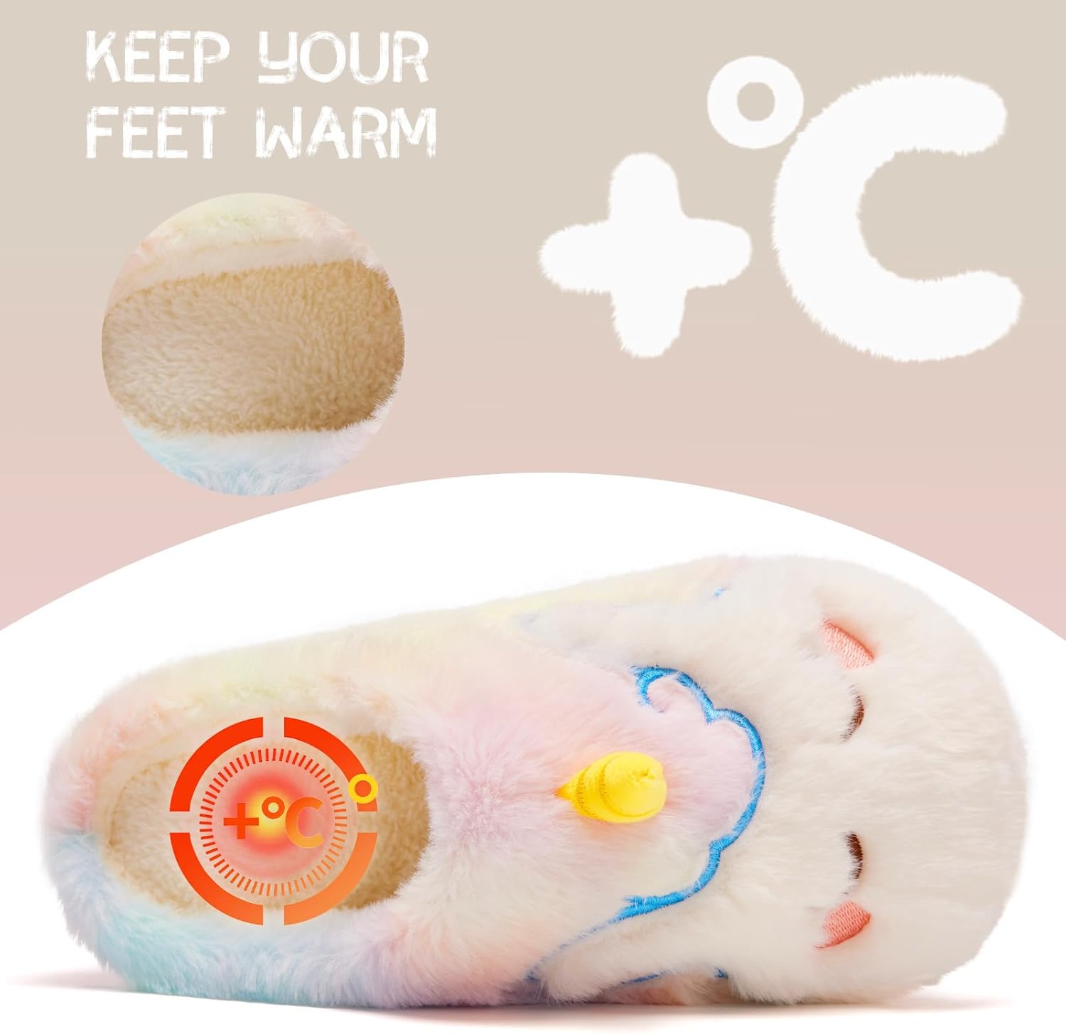 Guyarns House Shoes for Kids,Unisex Toddler Slippers Girls Boys Christmas Slippers Plush Warm Bedroom Big Kids Indoor Shoes - Image 4