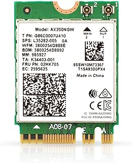HighZer0 Electronics AX200 Wi-Fi 6 Adapter Dual-Band 802.11ax M.2 WiFi Card for PC Up to 2.4 Gbps No vPro Supports Bluetoo... Price In India