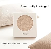 Vista 6 de Konssy Funda de almohada de muselina para niños pequeños para almohada de 13x18, paquete de 2 fundas de almohada de algodón suave y transpirable