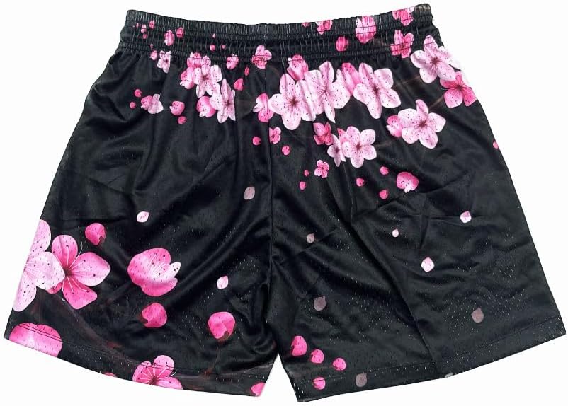 Men's 5 Inches Inseam Mesh Graphic Print Shorts Casual Workout Cool Shorts Gym Basketball Running Short Pants