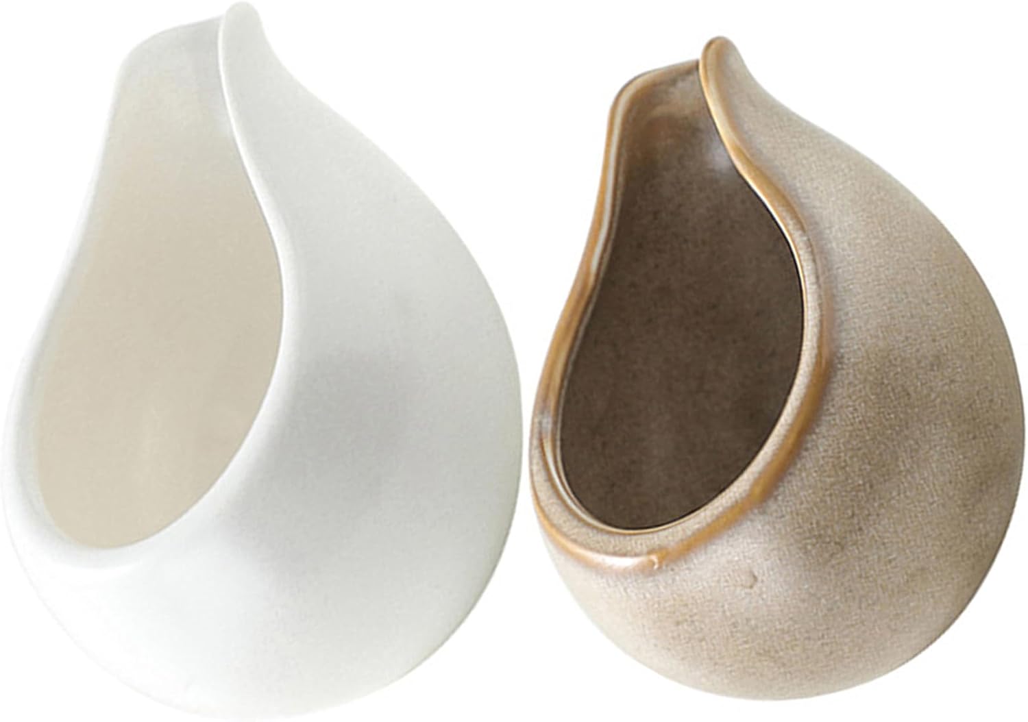 Ceramic Small Milk Pitcher Set of 2 for Home Bars