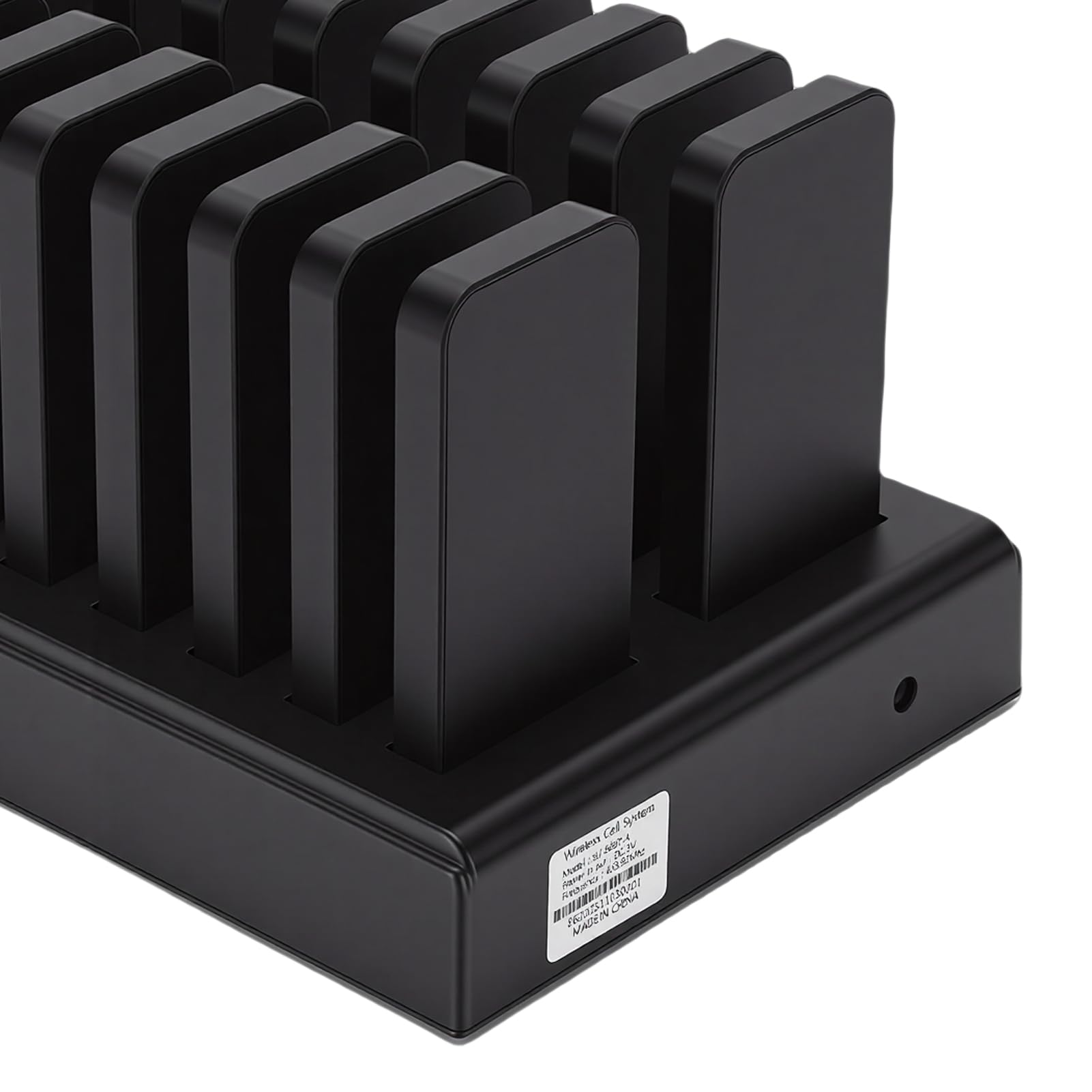 Cercapersone per Ristoranti, di Chiamata Wireless Ricaricabile, Kit Cercapersone con 1 Trasmettitore e 18 Ricevitori, per Ristoranti, Aree Ristorazione, Hotel (Spina europea)