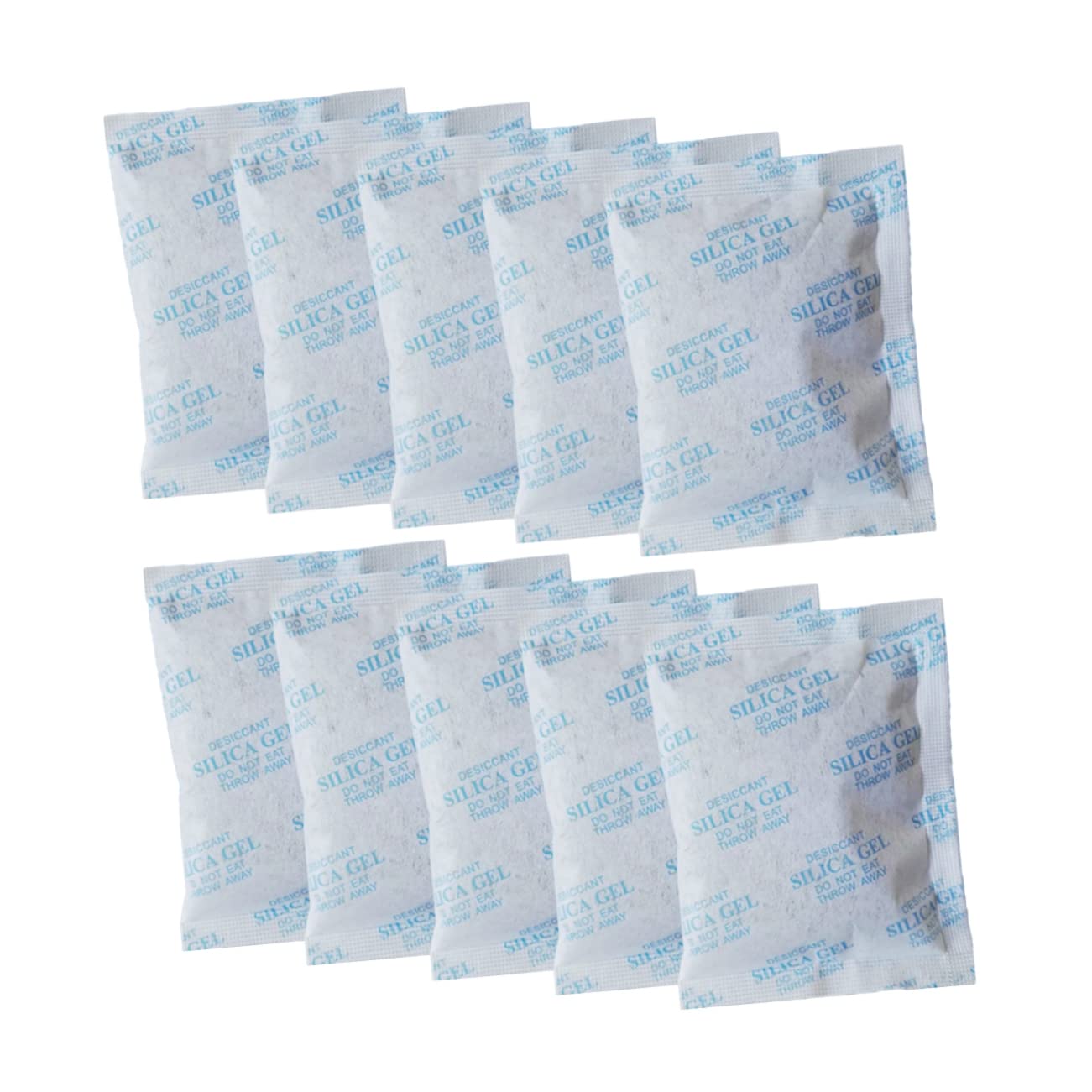 Déshumidificateur Réutilisable 100 Sachets 10g en Non-tissé, Minéraux Absorbants, Anti-humidité pour Tiroirs et Armoires