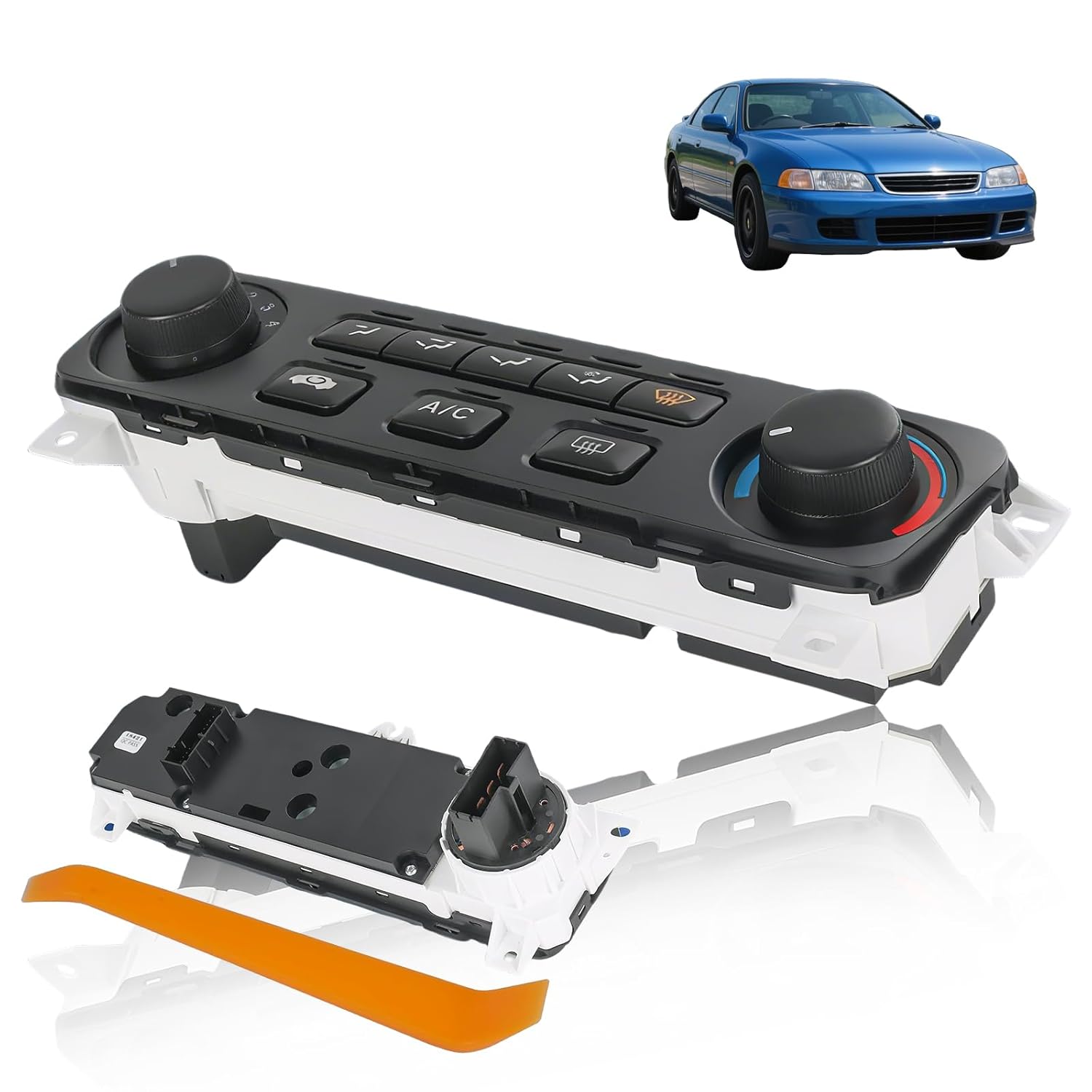 79600-S84-A01ZA Heater Climate Control Panel Module Compatible with 1998-2000 Honda Accord Compatible with 1998-2004 Honda Odyssey, A/C Heater Air Conditioning Panel Unit | Replaces #599-268