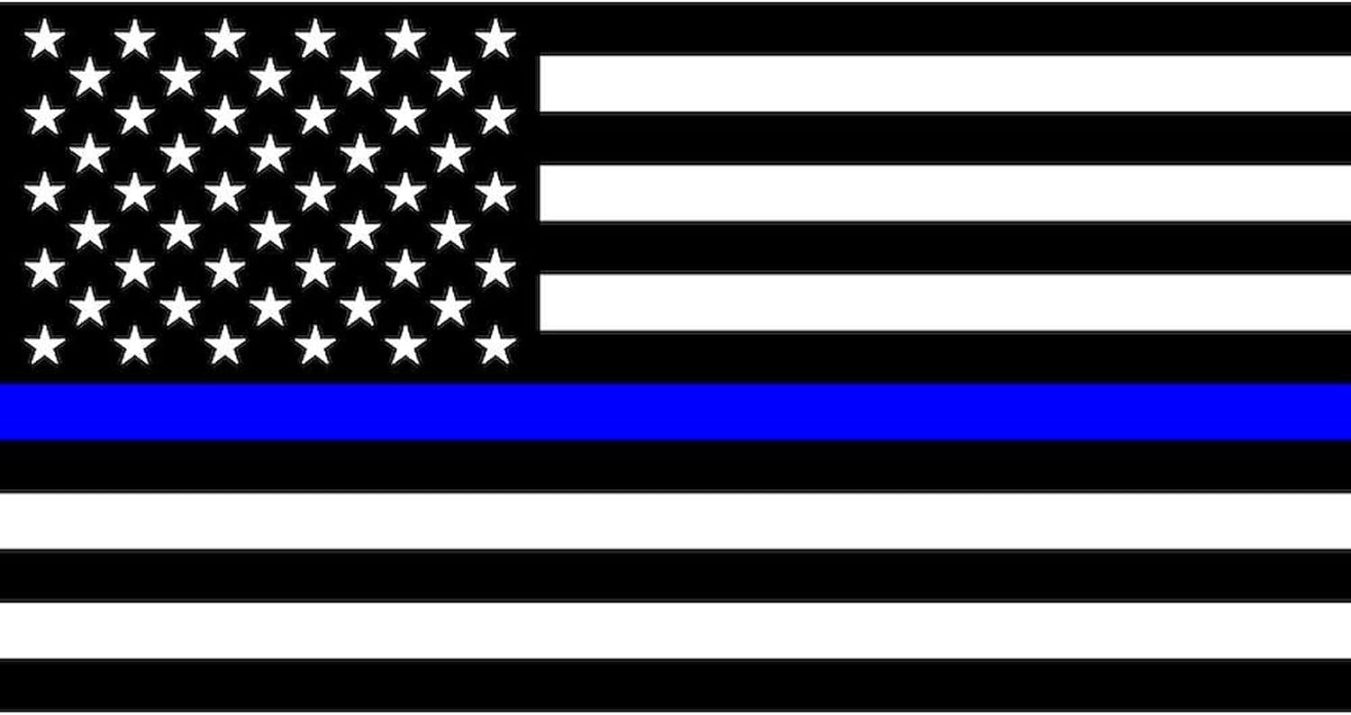CafePress Blue Lives Matter US Flag Police Thi Pillow Case Standard Size Pillowcase, Lumbar Pillow Cover Microfiber