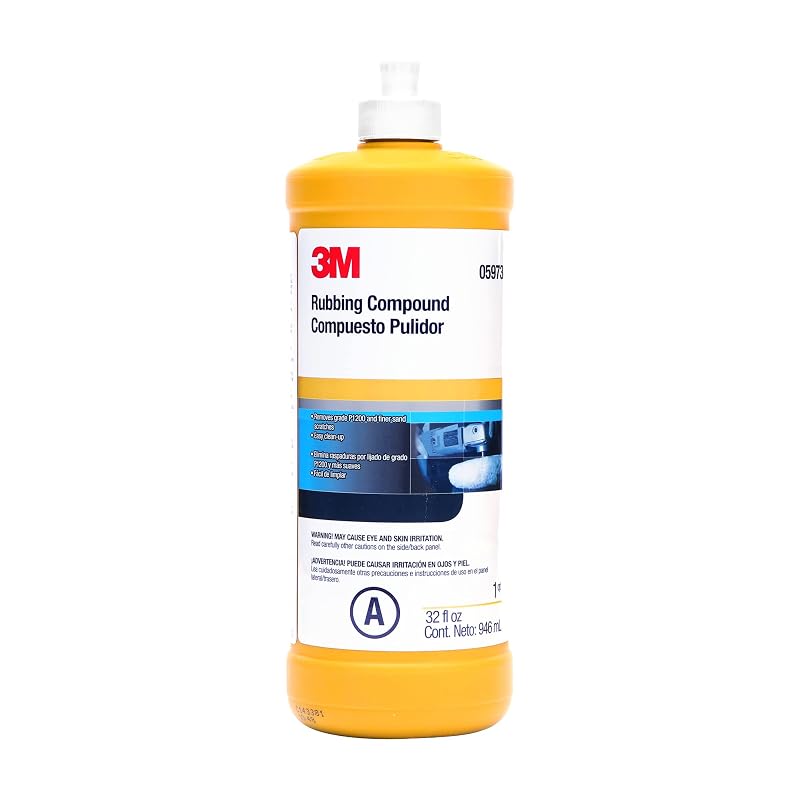 3M Composto Abrasivo Líquido para Polimento Automotivo 05973, Óxido de Alumínio, 946 mL