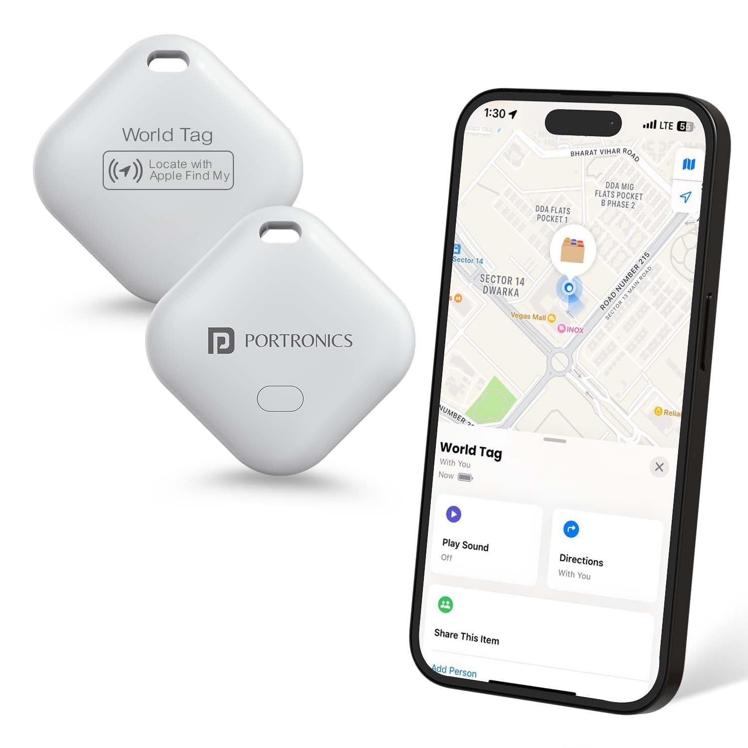 Worldtag Item Finder with Upto 1 Year Battery Life, Bluetooth Tracker,MFi Certified, Item Locater for Keys, Wallets, Luggage, Gadgets etc,Only iOS Compatible with Apple Find My App-image-41