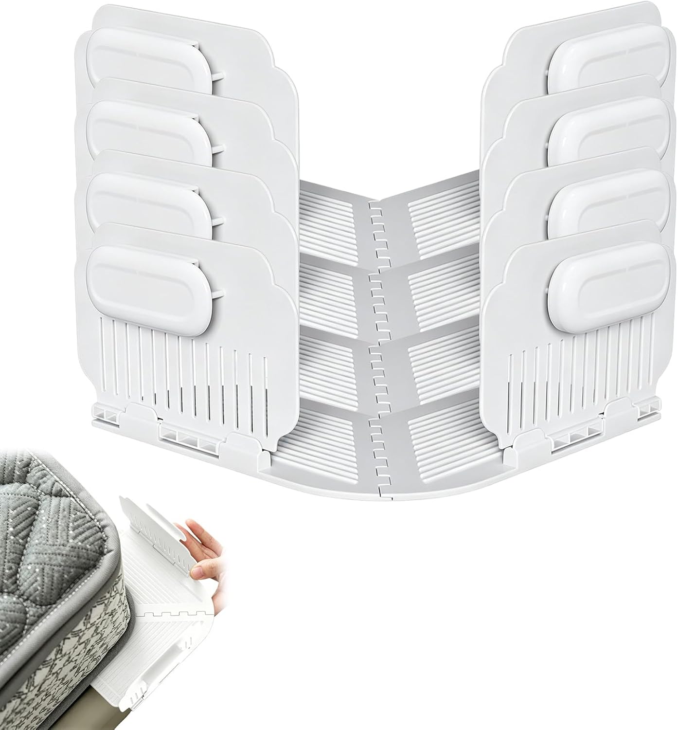 Adjustable Bed Sheet Holders, 4 Pack No Slip Mattress Sheet Fasteners Fix Corners Sheets