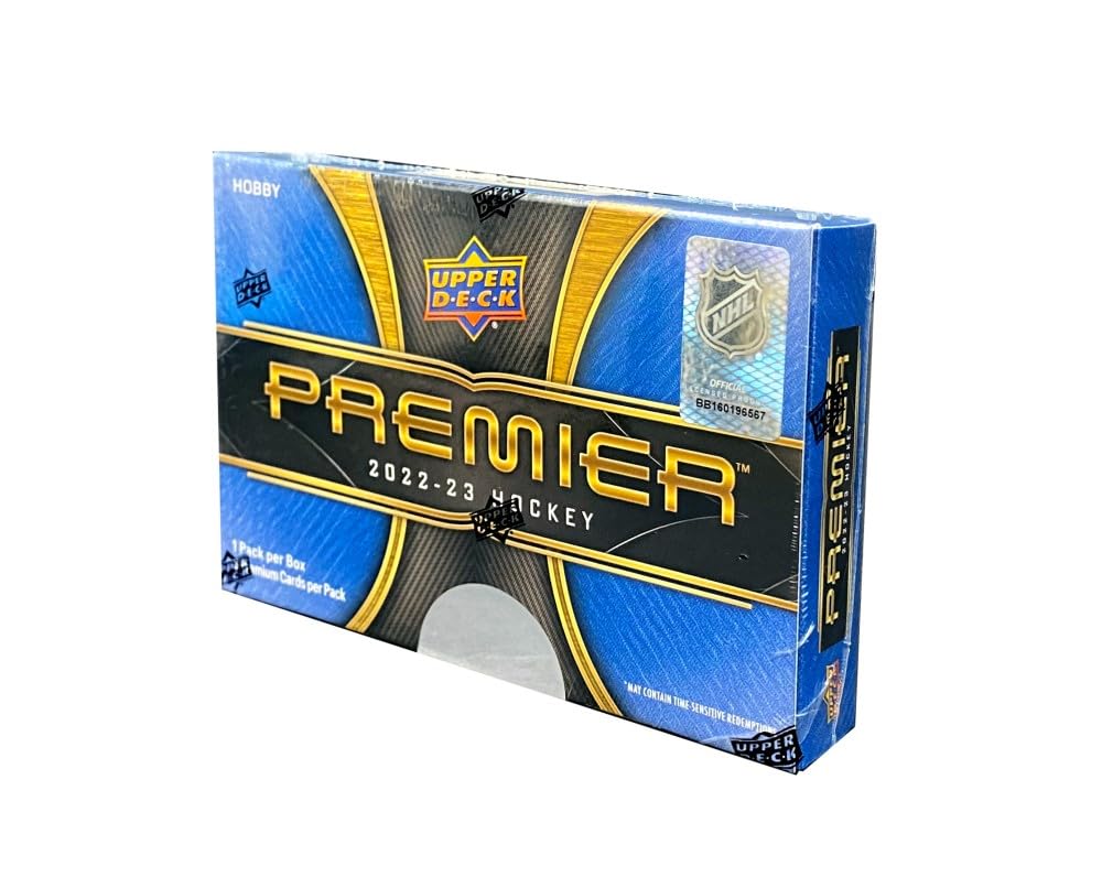 Amazon.com: 2022-23 Upper Deck Premier Hockey Hobby Box