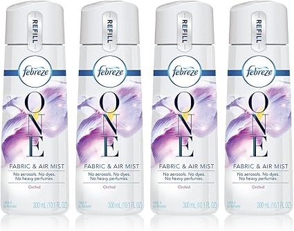 Amazon Com Febreze One Fabric And Air Freshener Mist Refills Orchid Scent 4 Count 10 1 Fl Oz Health Household