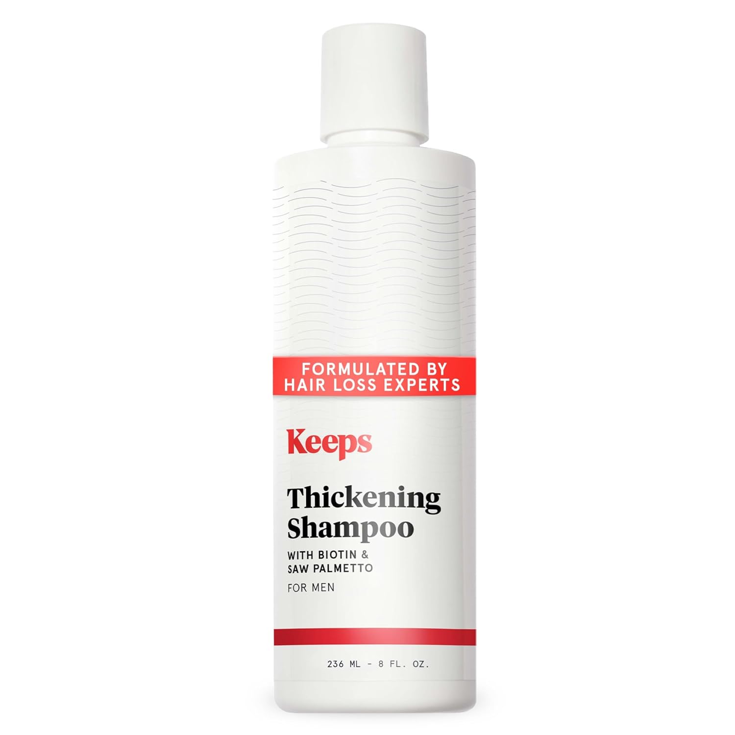 Keeps Men’s Hair Loss Shampoo with Biotin - Anti-Thinning & Hair Growth Shampoo for Men - DHT Blocker with Saw Palmetto & Caffeine for Fuller, Thicker Looking Hair - Color-Safe Products