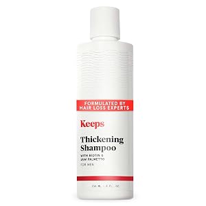 Keeps Mens Hair Loss Shampoo with Biotin - Anti-Thinning Hair Growth Shampoo for Men - DHT Blocker with