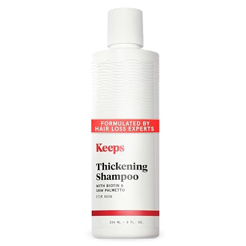 Keeps Mens Hair Loss Shampoo with Biotin - Anti-Thinning Hair Growth Shampoo for Men - DHT Blocker with