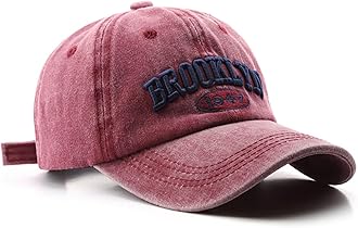 Brooklyn Cap Washed Vintage Baseball Cap Sun Hat for Men and Women