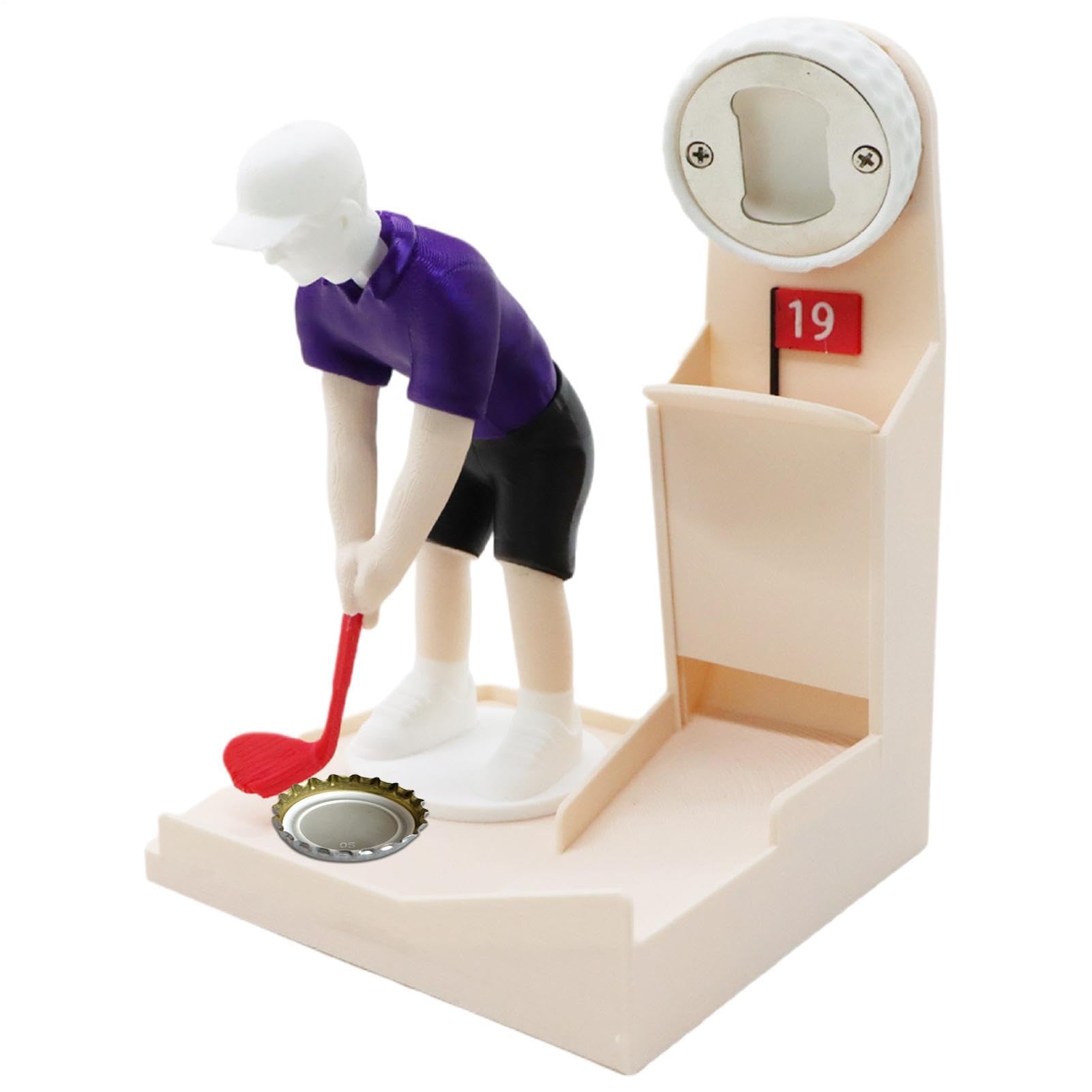 Décapsuleur automatique golf haut de gamme en acier brossé pour bar de maison