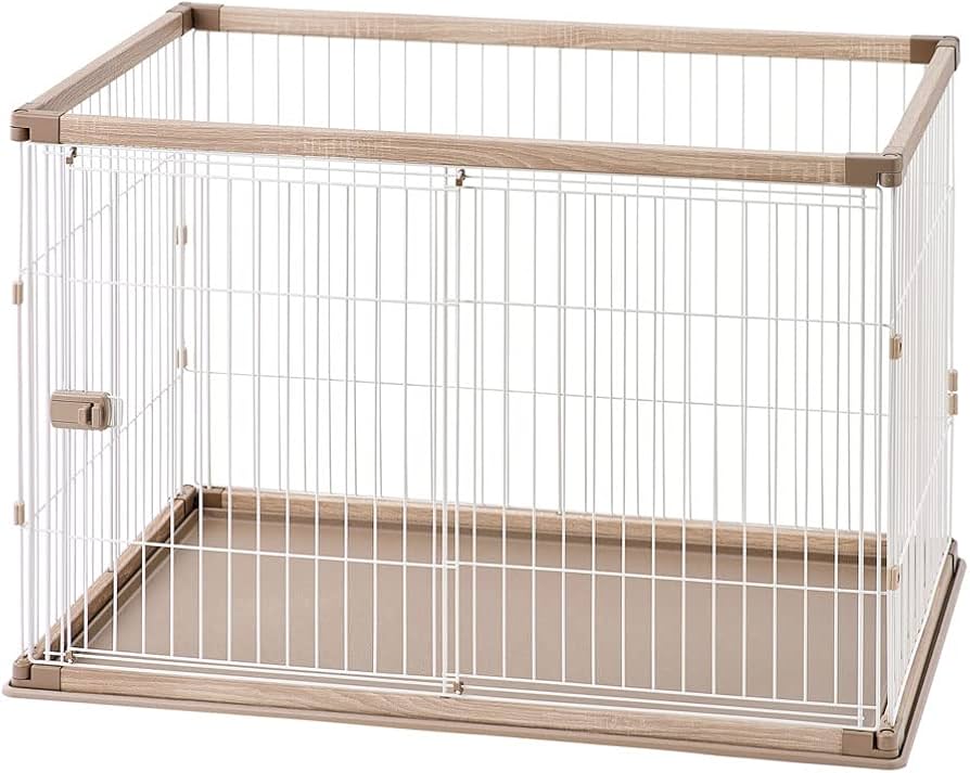 Amazon | アイリスオーヤマ 犬 サークル ウッディサークル ハイタイプ