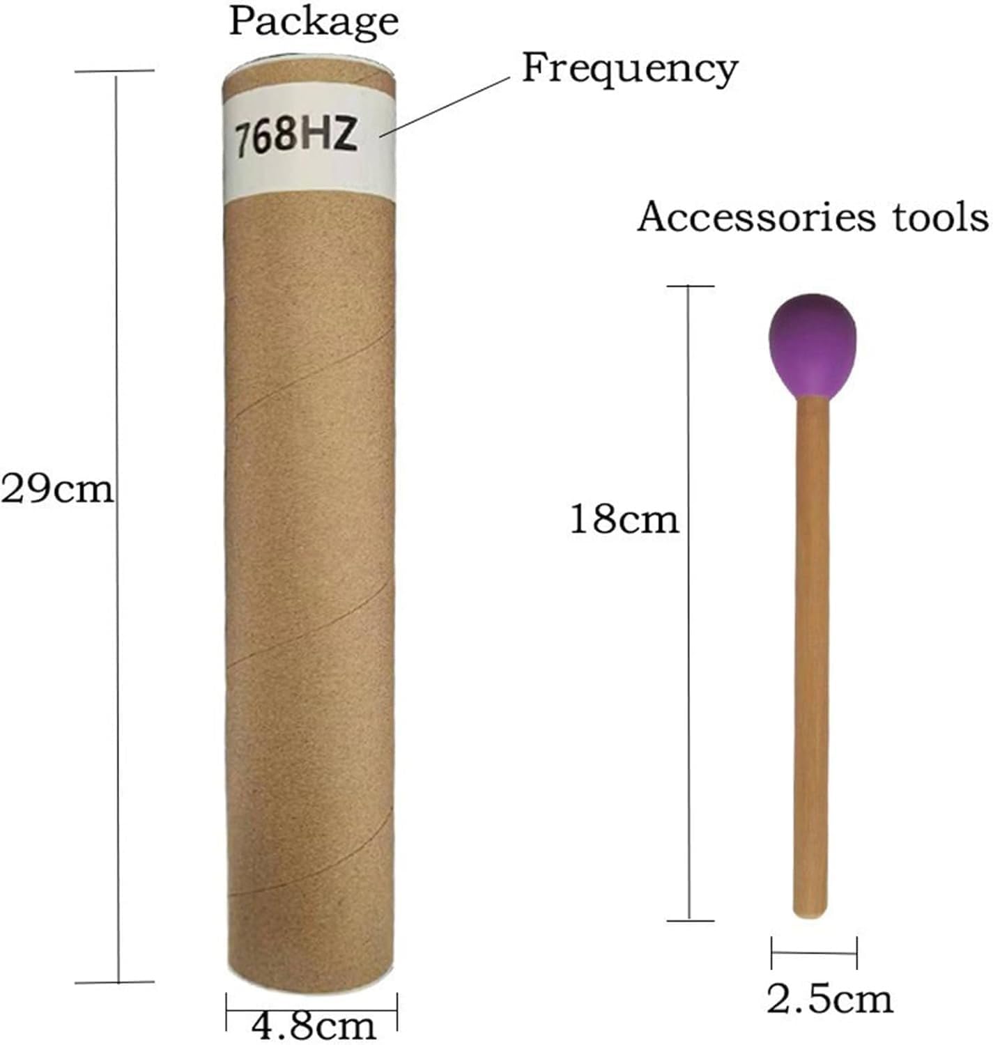 Wah-wah Tube, ręczny instrument perkusyjny, 8 opcji nachylenia, okrągła rurka do akompaniamentu muzycznego, idealne narzędzie do nauki perkusji
