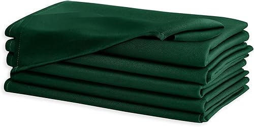 Miniatura 8 de Hiasan Juego de 6 servilletas de tela, 18 x 18 pulgadas, lavables color beige con bordes con dobladillo para restaurantes, bodas y vacaciones