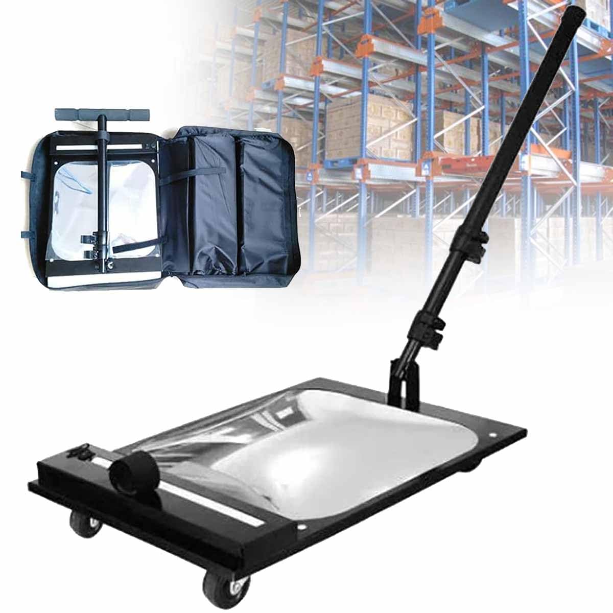 YNIYUJKL Under Vehicle Inspection Security Mirror, Under Vehicle Inspection Mirror With Wheels And Led Light, Extendable Inspection Mirror, For Cars, Trucks