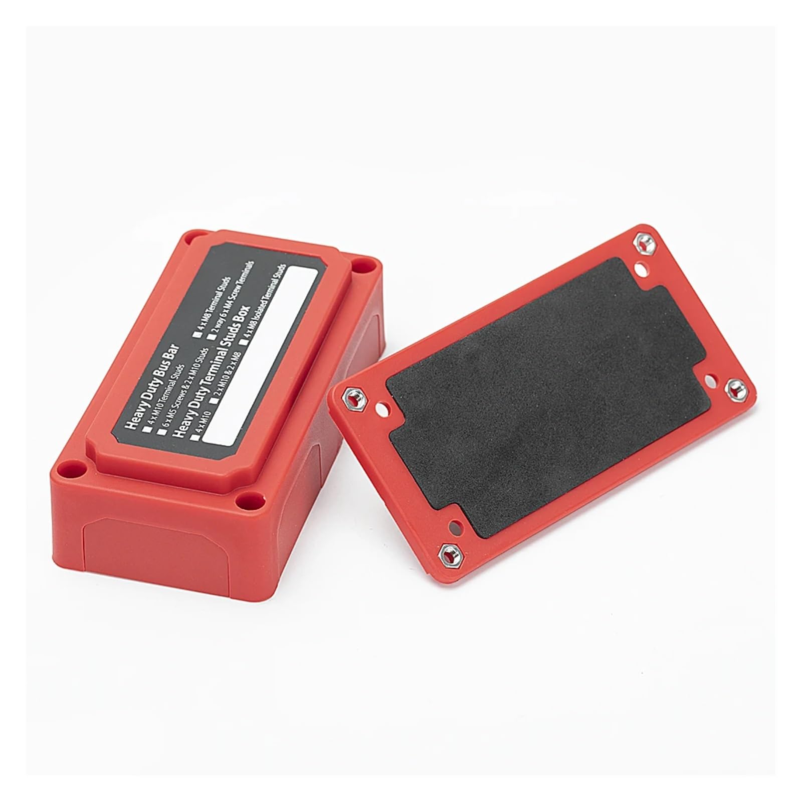 Bloc de Distribution d'énergie Robuste for Barre Omnibus 300A, Conception Module boîte Barres avec 4 Goujons terminaux M8 (5/16 ") for Voiture, Camping-Car, Bateau