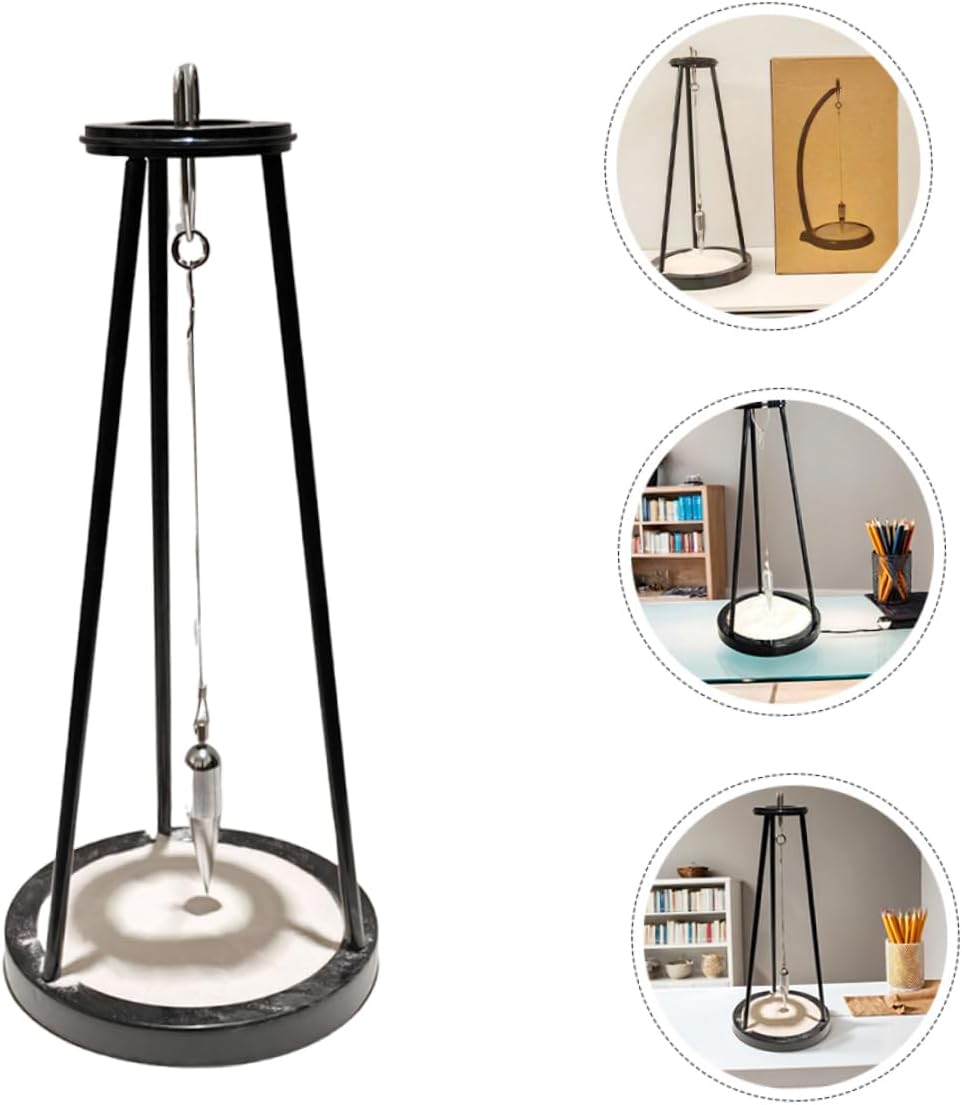 BESPORTBLE Creative Sand Pendulum Sculpture for Office Desk Decor Metal Centerpiece for Home Decoration Stress Relief Toy for Adults Relaxing Sensory Art