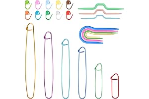 33-Piece Aluminum Cable Stitch Holder and Knitting Needle Set