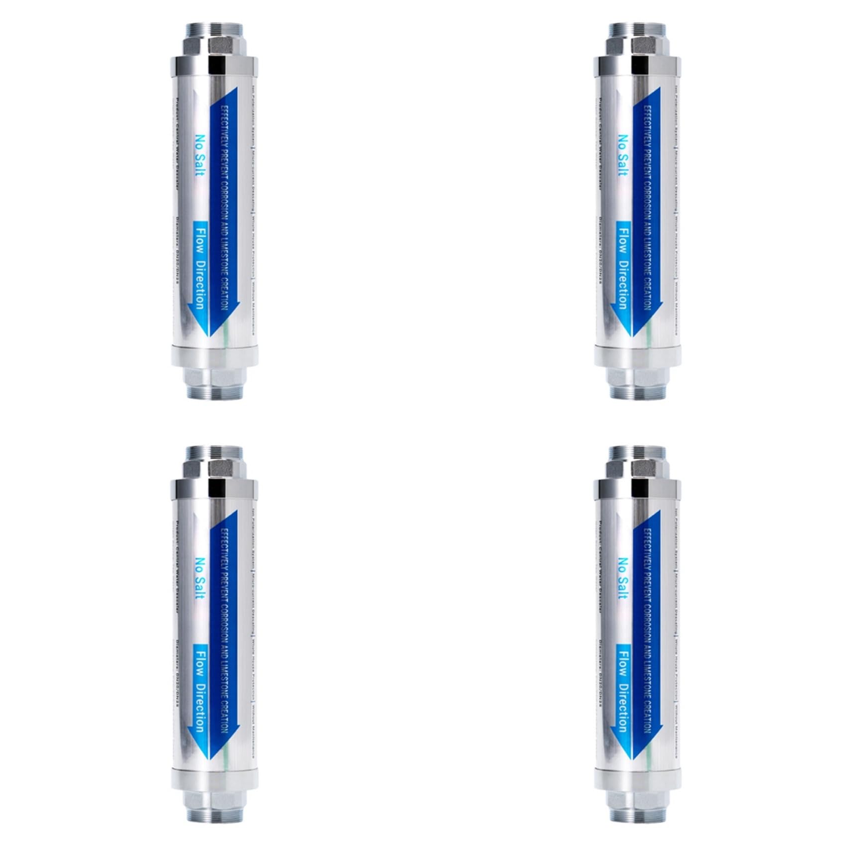 Hndhbfgrt 4X Whole House Central Water Softener Scale Filter Prevent Scale Built Up on Water Pipes Smart Toilet Boilers