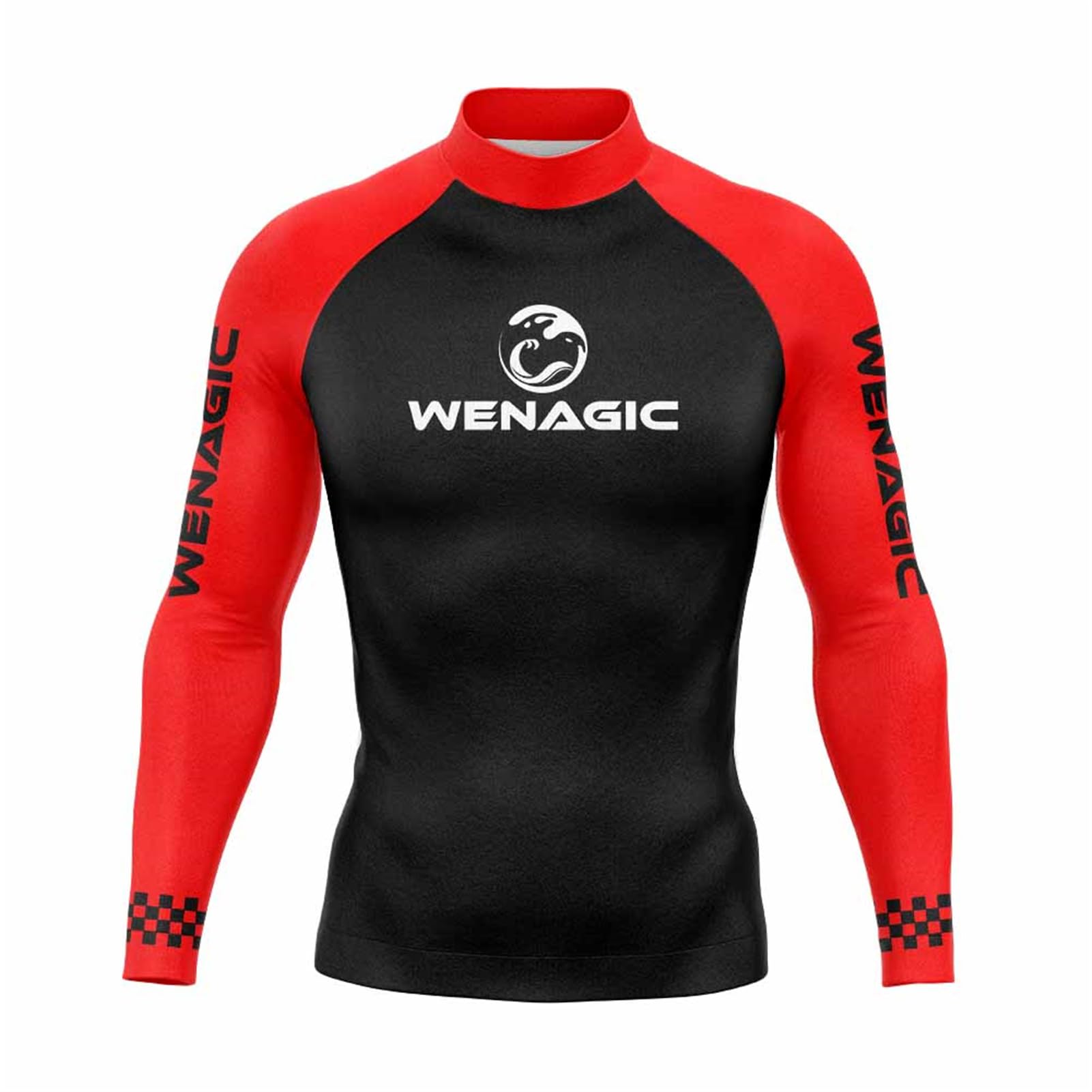 Surf nurkowanie szybkoschnąca męska koszulka z długim rękawem rash guard UPF 50+ kompresyjna pływanie surfowanie plaża koszulka skórki ubrania na siłownię
