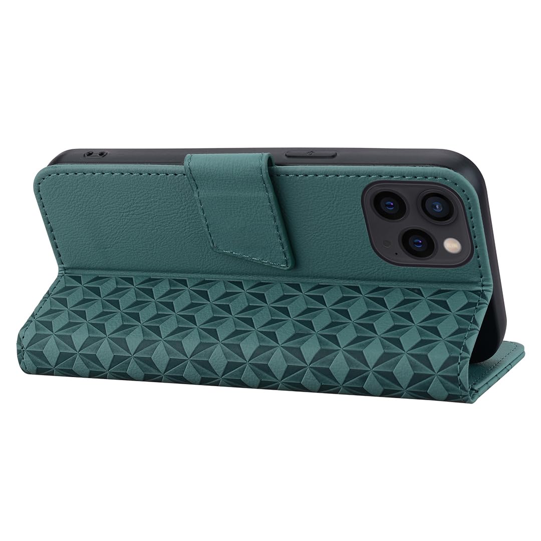 Cover per iPhone 15 Pro Custodia Portafoglio [Blocco RFID