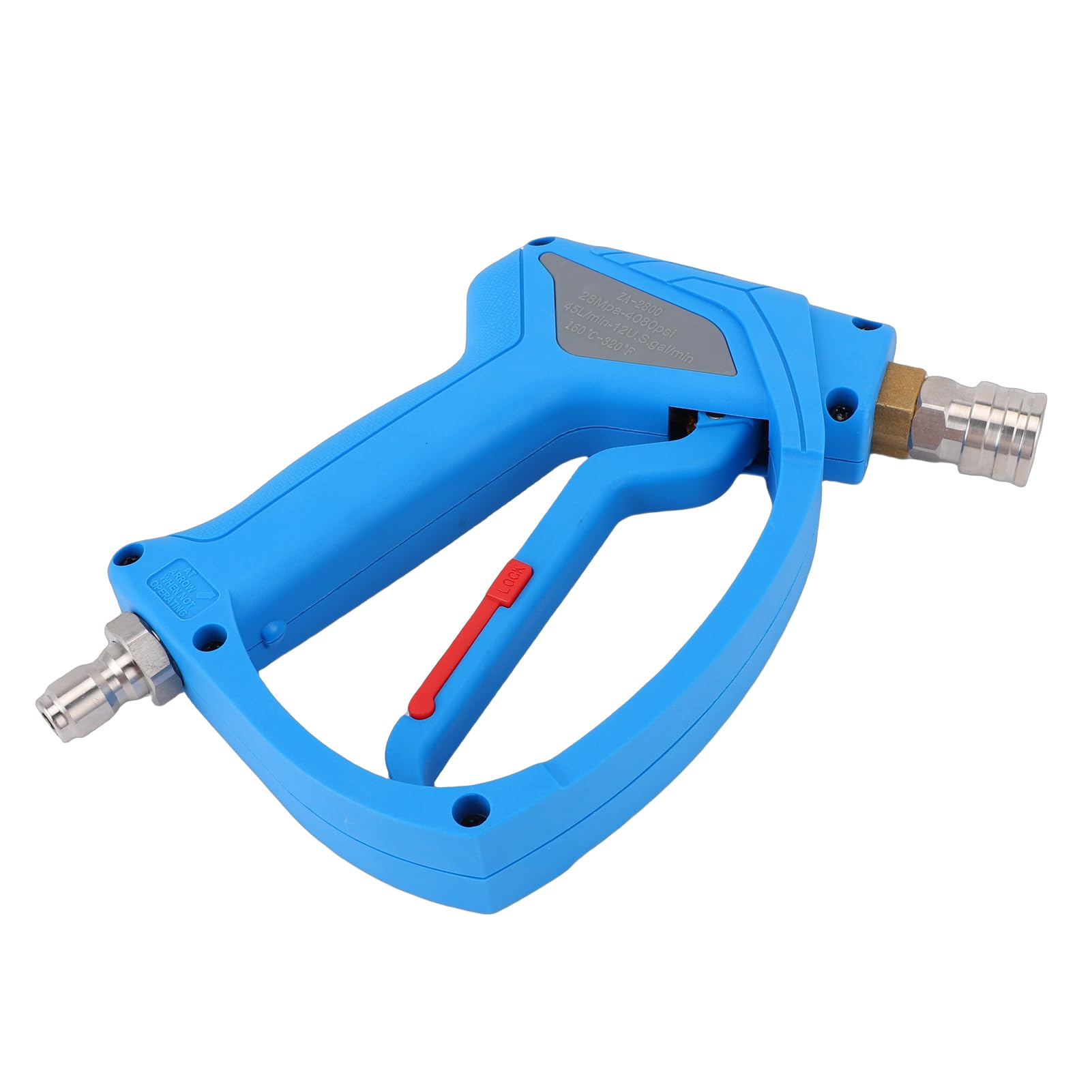 Hyuduo Pistola de Lavado a Presión 4080 PSI Pistola Rociadora de Alta Presión con Conector Rápido de 1/4 Pulgada M22 Rosca de 14 Mm 2 Adaptadores Boquilla de 25 Grados para Lavado de
