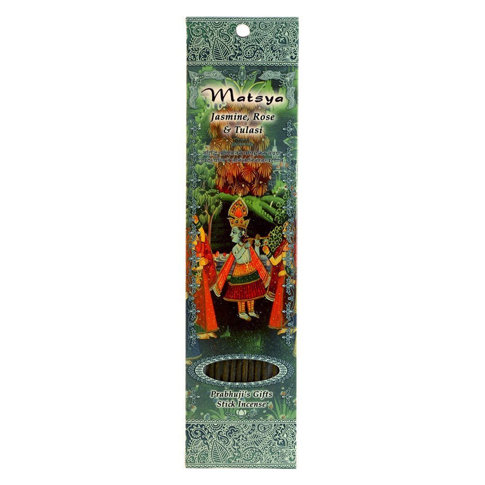 Ramakrishnananda Incense Stick Matsya Rose Jasmine, 10 Ct