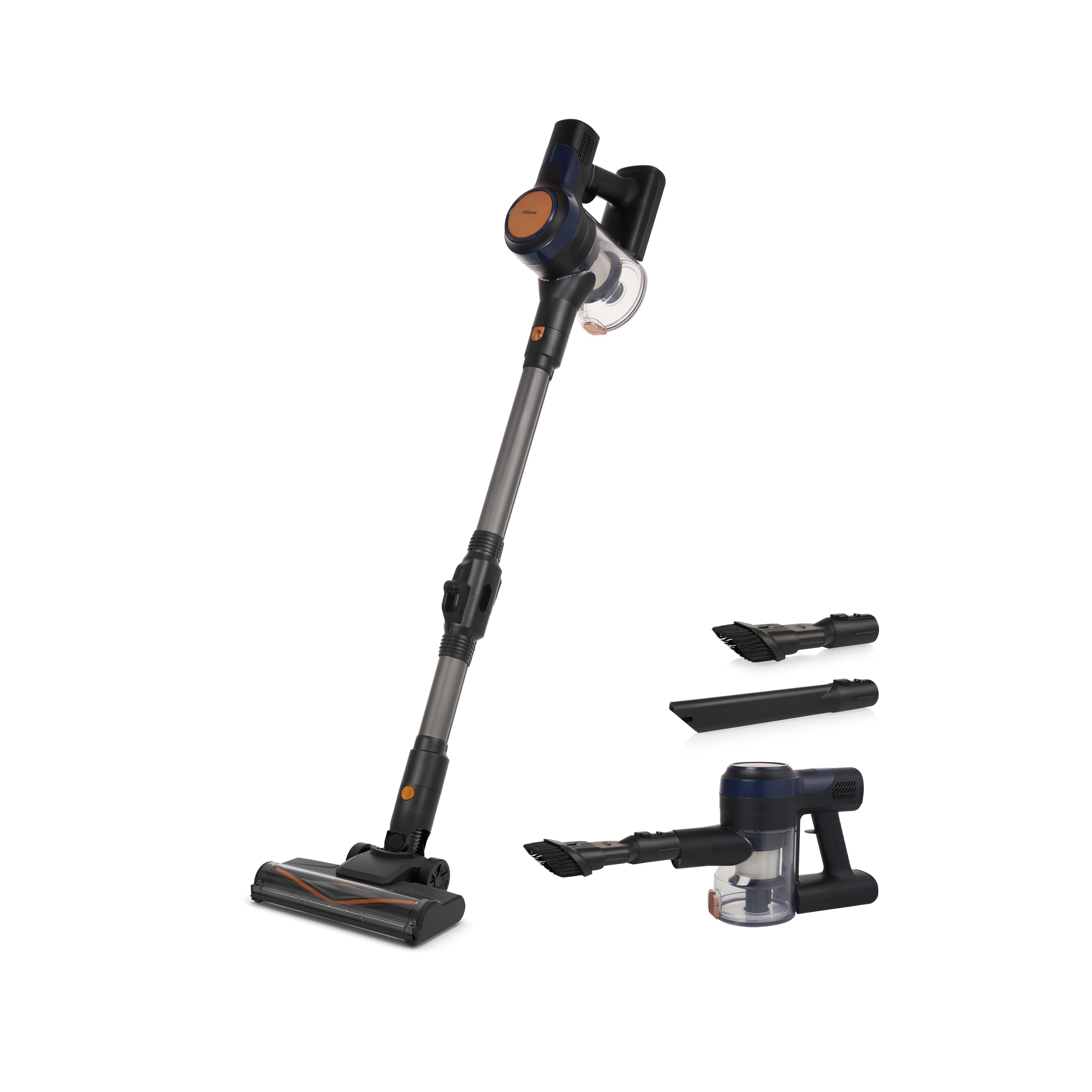 Tristar Aspiradora Escoba sin Cable Flex - Ligera - Asa Desmontable - Filtro HEPA - Batería de Larga Duración - Función 2 en 1 - Luz LED - 800 ml - 150 W - SZ-2380