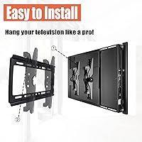 Vista 8 de Soporte de TV inclinable para la mayoría de televisores y monitores de pantalla plana curvada de 14 a 42 pulgadas, compatible con 22 24 27 32 39 40