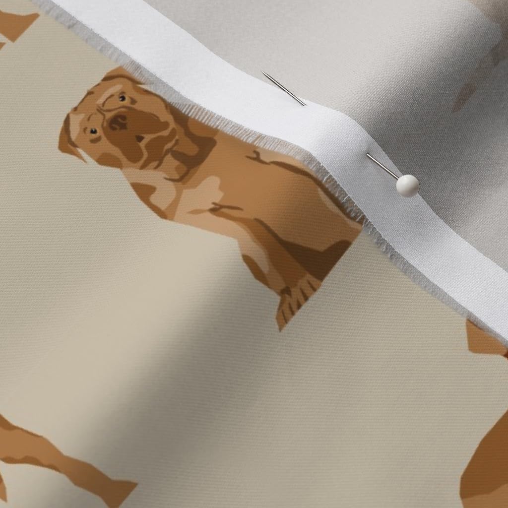 Spoonflower Fabric - French Mastiff Simple Dog Breed Tan Dogs Pet Friendly Printed on Organic Cotton Sateen Fabric by The Yard - Sewing Quilting Apparel Home Decor
