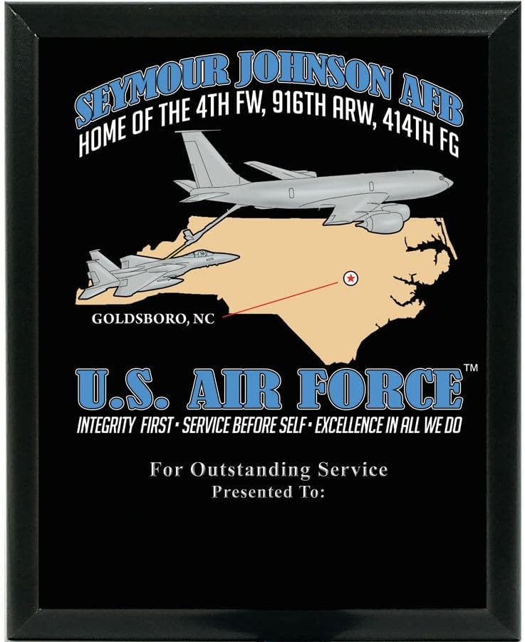 Seymour Johnson AFB Custom Wall Plaque