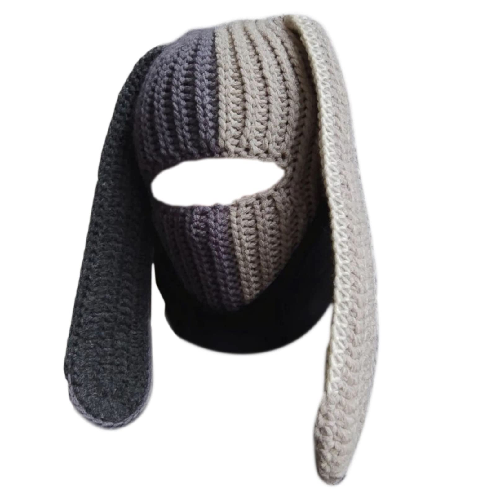 Kalttoy Unisex Dark Gray Light Gray Warm Winter Hat Knitted Woolen Hats Breathable Headwear Women Adult Children Cosplay Costume Novelty Headgear Short Hair For For Boys