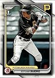 2024 Bowman Prospects Baseball #BP-63 Estuar Suero Pittsburgh Pirates Officially Licensed MLB Trading Card (Stock Photo Shown, Card in Near Mint to Mint Condition)