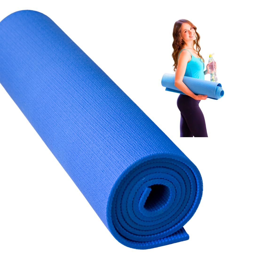 AM SAFE-X delivering the best Classic Sea Blue Yoga Mat + Sleek Yoga Strap for Men and Women (6 mm Extra Thick Extra Long Extra Wide Exercise floor mat for Gym, Workout, Home Fitness, Yoga and Pilates (B0C6KQR3L5) Amazon Price History, Amazon Price Tracker